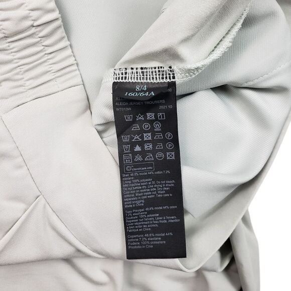 All Saints Aleida Jersey Crop Pants Womens 4 Mint Green Stretch Quiet Luxury - Picture 5 of 9